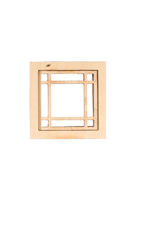 Dollhouse Miniature WINDOW - SQUARE - PRAIRIE